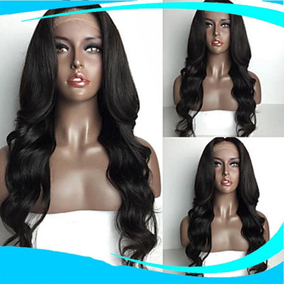 Chemical Fiber Wig Straight Hair Front Lace Headgear