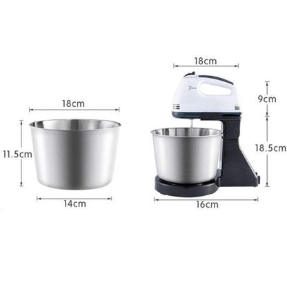 Electric Mixer With Stainless Bowl