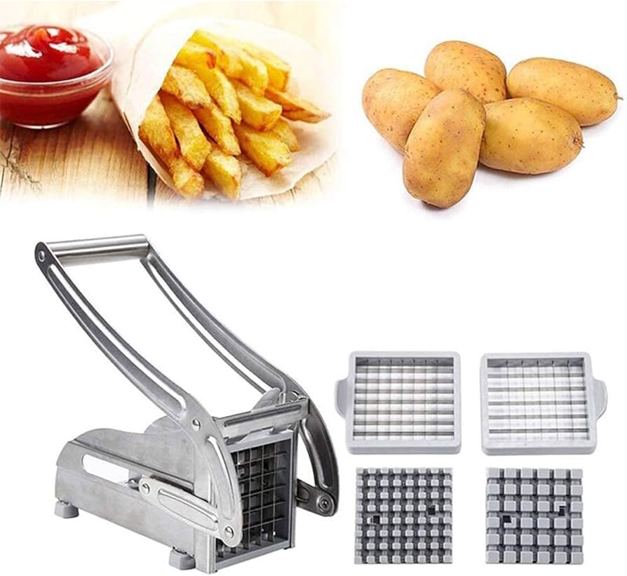 Kjzeex Stainless Steel French Fry Potato Cutte