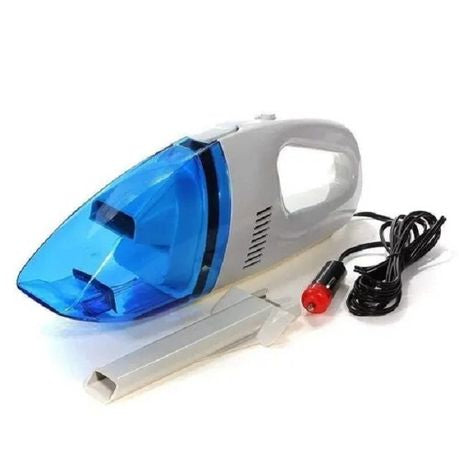 Swank Car Vacuum Cleaner DC 12v Portable Handheld Car Vacuum Wet & Dry Auto Vac with Extra Long Power Cord - White & Blue
