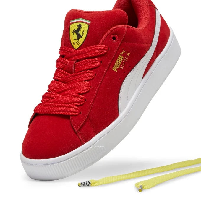 Puma Ferrari Suede Xl Rosso Corsa-Puma White.