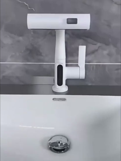 Intelligent Digital Display Faucet Pull-out Basin Faucet Digital Display Rotation